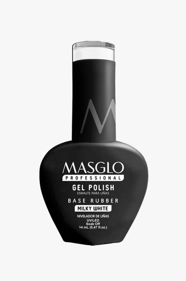 BASE RUBER MILKY WHITE 14ML MASGLO