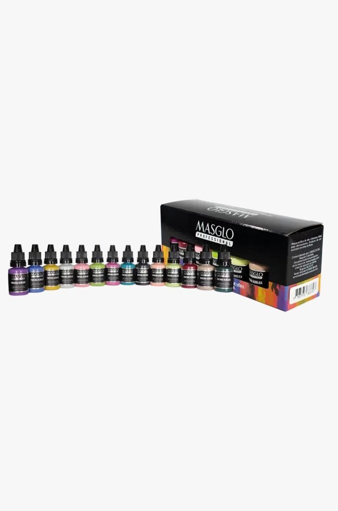 KIT DE PINTURAS ACRILICAS X14 MASGLO