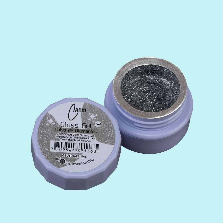 GLOSS GEL CANM POLVO DIAMANTE