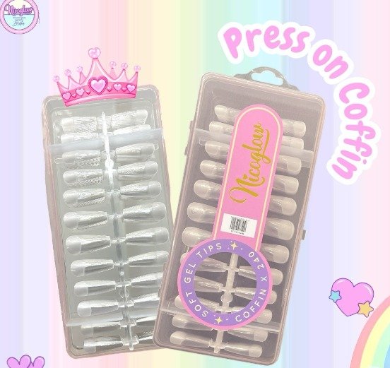 UÑAS JELLY SOFT GEL COFFIN X240 NICOGLOW