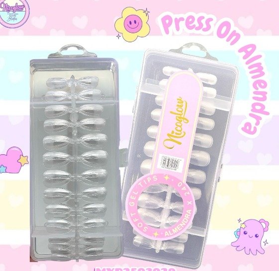 UÑAS JELLY SOFT GEL ALMENDRA X240 NICOGLOW