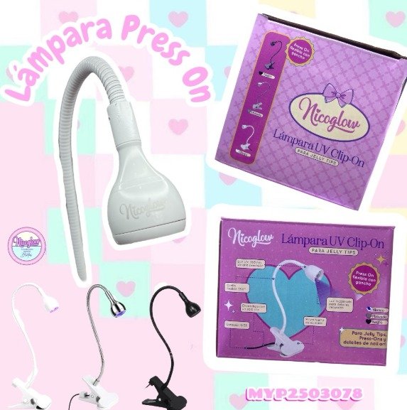 LAMPARA PRESS ON CON GANCHO NICOGLOW