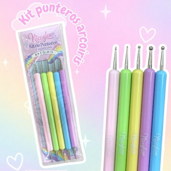KIT DE PUNTEROS ARCOIRIS NICOGLOW