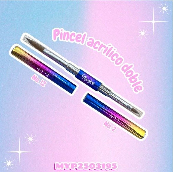 PINCEL ACRILICO DOBLE 2-12 NICOGLOW